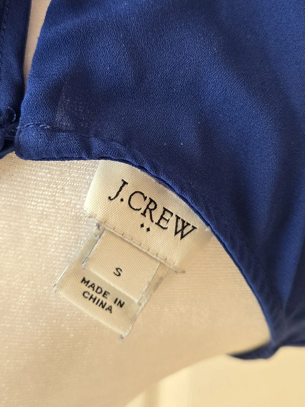 J. Crew Royal Blue Long-Sleeve Boatneck Blouse